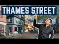 Thames Street in Newport Rhode Island
