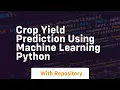 crop yield prediction using machine learning python