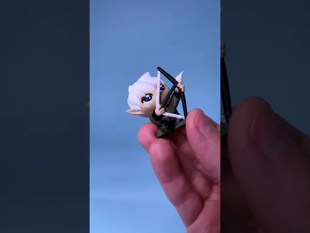 Elf Ranger - Easy Multicolor FDM RPG Minis (No supports) video thumbnail