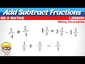 Add Subtract Fractions Grade 8