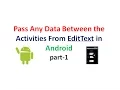 Android Application Development tutorial 1 Passing strings between Activities