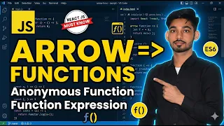 JavaScript Arrow Functions Tutorial Function Expression Anonymous Functions Explained