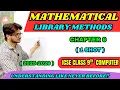 Mathematical Library Methods in Java ICSE Class 9 Computer Math Class Methods