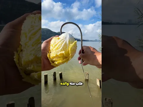 نسي الطعم لكنه لم يستسلم😯؟!