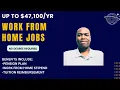 Remote Work From Home Degree Work To 47 100 A Asap
