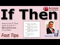 If Then ElseIf Else End If - Conditional Statements in Microsoft Access VBA Visual Basic