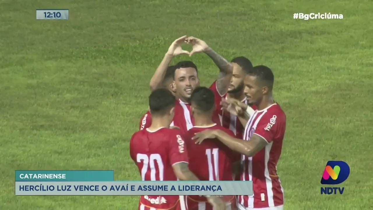 Hercílio Luz vence o Avaí e assume a liderança do Catarinense