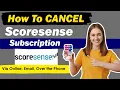 How to cancel ScoreSense Membership how to cancel scoresense subscription