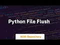python file flush