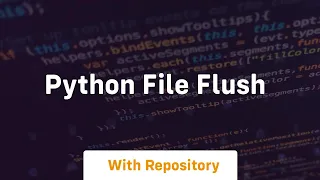 python file flush