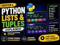 Python Lists Tuples Python Tutorial for Beginners Chapter 4