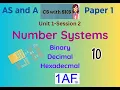 Number Systems-AS and A Computer Science 9618