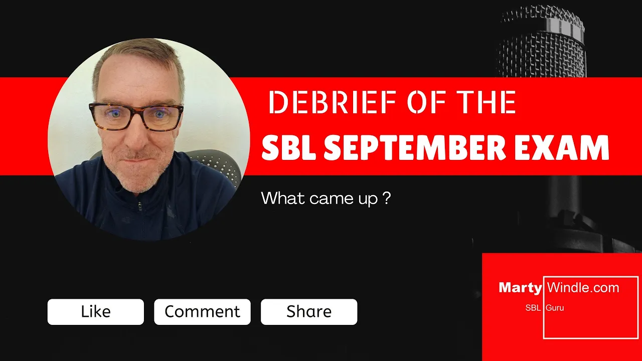 Debrief of the September 2025 ACCA SBL (Strategic Business Leader exam)