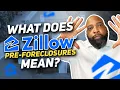 What does pre foreclosure mean on Zillow