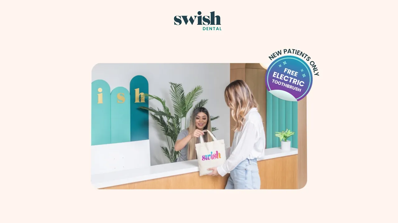 Swish Dental — Swish Dental — 5-Star Dental Care & Free Gifts for New Patients (YouTube video ad)