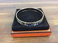 Hermes Cloisonne Enamel Bangle Bracelet