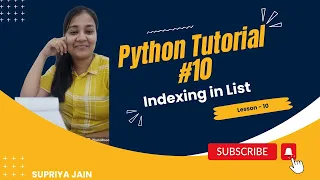 Indexing in List Python Tutorial