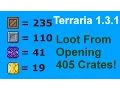 Loot From Opening 405 Crates in Terraria