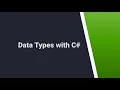 104 Exploring Data Types in C Applications A Comprehensive Guide C Datatype C NET tutorial