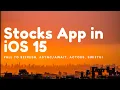 Stocks App in iOS 15 - Pull to Refresh Continuation Actors