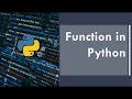 Part 8 - Function in Python Python for Beginners