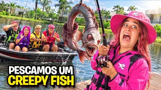 PESCAMOS UM CREEPYFISH NA LAGOA DO CONDOMÍNIO *era mau assombrado?