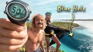 Freediving to 50m (164ft) it was dark…