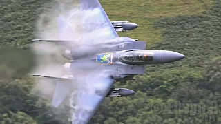 SPECTACULAR F-15E Strike Eagle Low Level in the MACH LOOP
