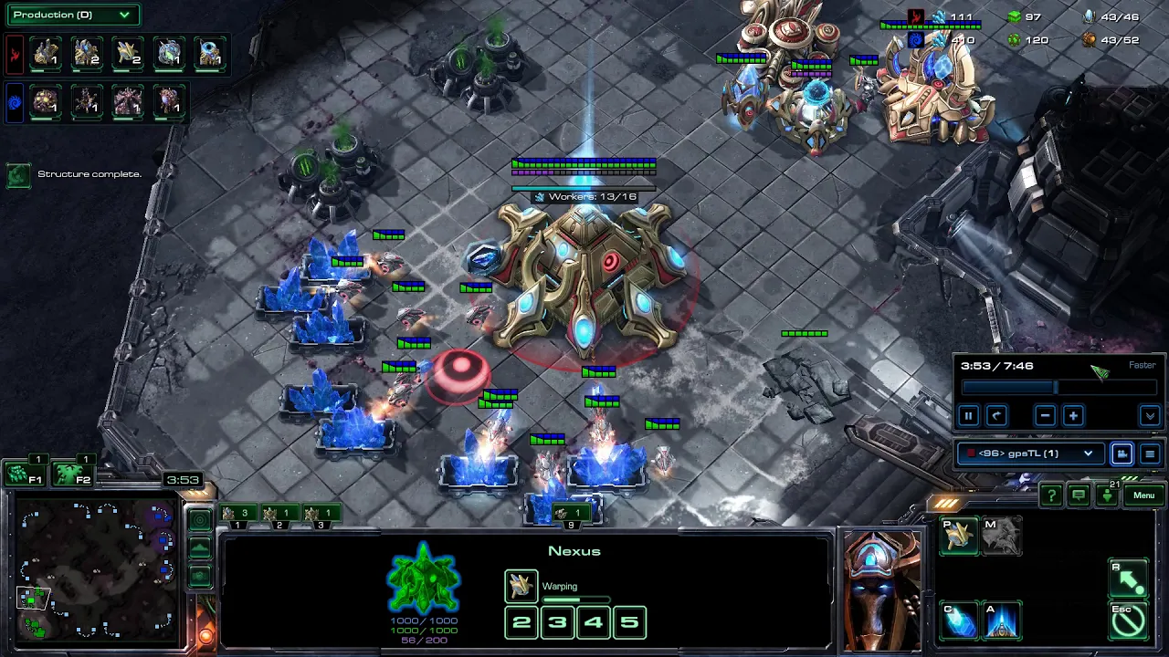 PvZ Updated (Fast Robo) - Normal Game + Immortal Archon Timing Attack