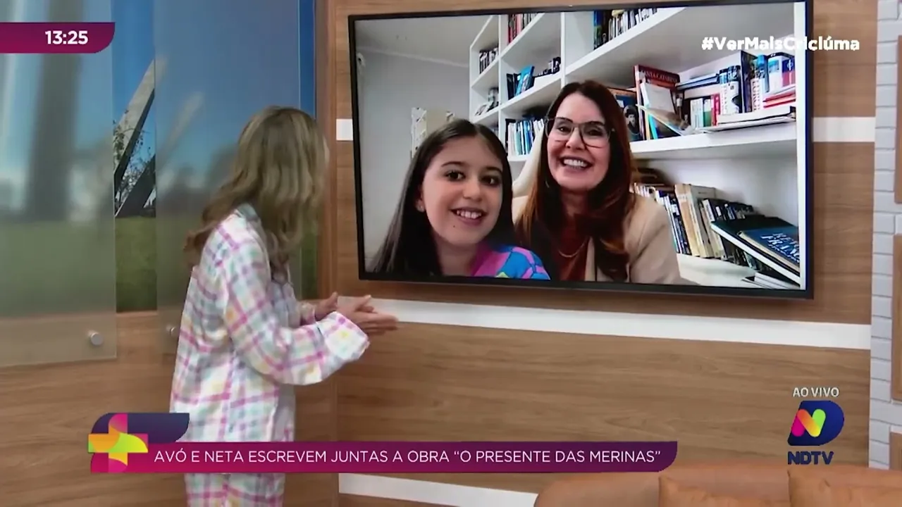 Escritora de Tubarão escreve 'O presente das Merinas' em conjunto com as netas