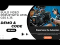 PopUp App using HTML CSS JavaScript Beginner Friendly Project with Demo Setup Guide
