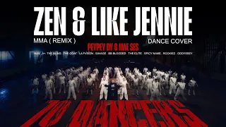 [70 DANCERS] ZEN & like JENNIE (MMA remix) Dance Cover From CAMBODIA