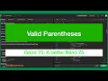 Valid Parentheses Problem Leetcode - Java Grind 75 Coding Series