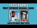1993 Topps Most Expensive eBay Sales Baseball Cards - May 2025