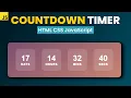Simple JavaScript Countdown Timer Tutorial
