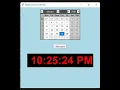 GUI Digital Clock Calendar with python