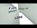 line - 4 verbs which are synonym to line sentence examples