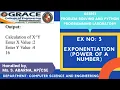 GRACE COE-CSE-GE8161-Problem Solving and Python Programming Lab-Ex3Exponentiation power of a number