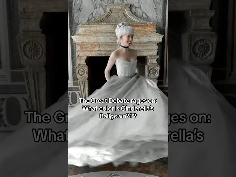 Halloween research: is Cinderella’s dress white, silver, or blue?