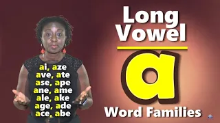 Long Vowel a Word Families with beginning consonant beginning digraph