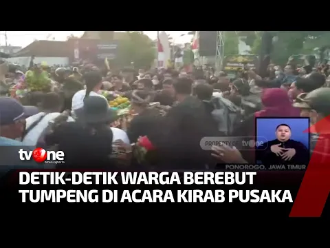Acara Kirab di Ponorogo Diwarnai Kericuhan dan Berebut Tumpeng