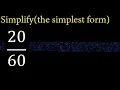 Simplify and reduce to the simplest form