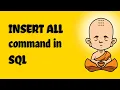 INSERT ALL in Oracle SQL for Beginners DATA MONK