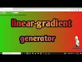 how to make linear gradient generator tool using javascript