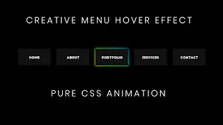 Creative CSS Menu Hover Effect CSS Menu Hover Effects
