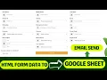How To Send HTML Form Data To Google Sheets Patient Data Entry Form using Apps Script R39