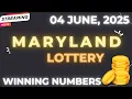 Maryland Midday Lottery Results For - 04 Jun 2025