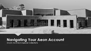 Navigating Your Aeon Account at UConn