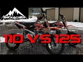 SSR 125 SEMI VS 110 PIT BIKES PROS AND CONS
