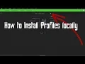 How to Install Razer Profiles locally on devices